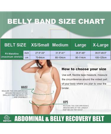 Postpartum Belly Band Abdominal Binder Skin-Friendly Compression Wrap for C-Section Recovery (Medium Z-Beige) - Buy Online on GoSupps.com