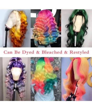 40 Inch 613 Blonde Lace Front Wig - Real Hair Body Shaft HD Lace Frontal Pre-Plucked Transparent 250 Density for Women - #613 18 Inch 13x1 Lace Wig - Buy Online on GoSupps.com