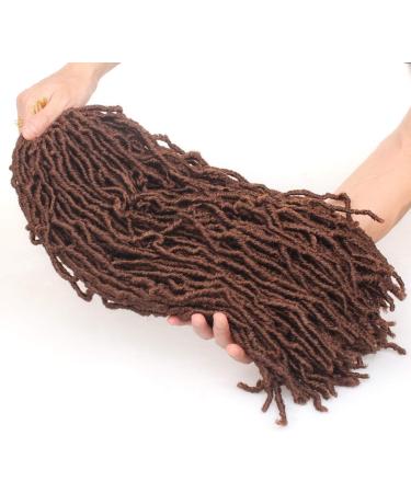 Xtrend 7Packs Nu Soft Locs Crochet Hair 24 Inch Dark Brown Natural Goddess Distressed Faux Locs Soft Locs Wavy Dreadlock Crochet Braids Hair Extensions 18strands/pack for Black Women 30# 24 Inch (Pack of 7) 30# New Soft Locs - Buy Online on GoSupps.com