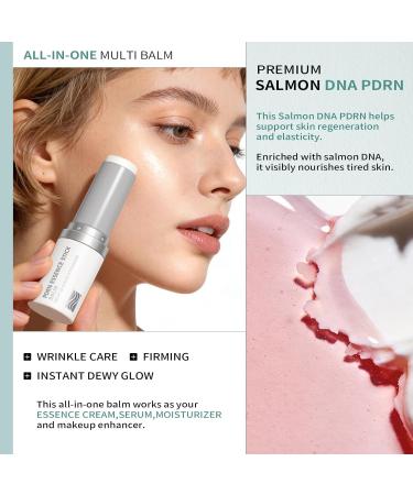 PDRN Essence Balm Stick - All-in-One Face & Eye Moisturizer & Makeup Primer with PDRN Collagen & Ceramide NP | Visibly Smooths Fine Lines 0.32 oz - Buy Online on GoSupps.com