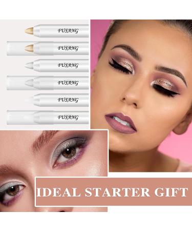 3Pcs Colorful Glitter Eyeshadow Stick Set Eye Shadow Sticks Makeup Sets Easy to Apply Shimmer Cream Eyeshadow Pencil Set - Buy Online on GoSupps.com