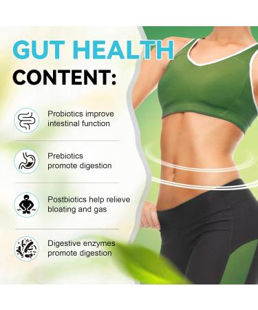 4-in-1 Gut Health Supplement with Probiotics Prebiotics Postbiotics & Digestive Enzymes for Women & Men 60 Billion CFU Probiotics for Gut and Digestion Strong Immunity Skin (120 Capsules) 120 Count (Pack of 1) - Buy Online on GoSupps.com