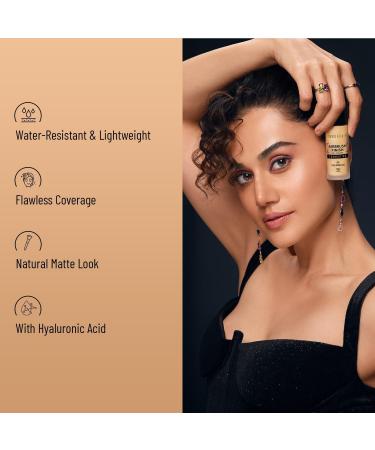 SSW-wiss BeautTT-y Airbrush Finish Lightweight Foundation | Full Coverage Blendable Foundation For Face Makeup |With Benefits Of Hyaluronic Acid Aloevera And Vitamin E | 30Ml | Shade- Caramel Beige - Buy Online on GoSupps.com