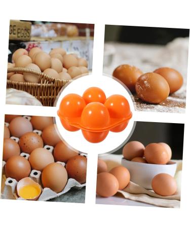 Uonlytech 2pcs 4-compartment Egg Box Fresh Egg Holder Egg Keeper Egg Tray Travel Protector Plastic Water Proof - Buy Online on GoSupps.com