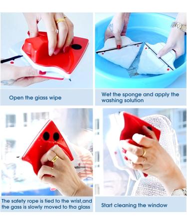 Outside Magnetic Window Cleaner Window Cleaner Magnetic Double-Sided Window Cleaner Glass Wiper Cleaning Tools 5-Files Adjustable Washing Brush Tools Thickness 3-32Mm - Buy Online on GoSupps.com