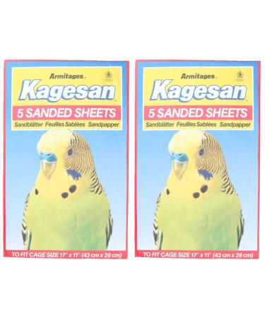 AB Tools 10 Sanded Sheets Sandpaper Cage Lining Budgies Caged Birds 28x43cm