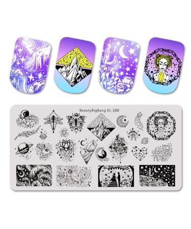 BeautyBigBang Nail Stamp Plate - Star & Butterfly Patterns for Stunning Manicure International Shipping Available - Buy Online on GoSupps.com