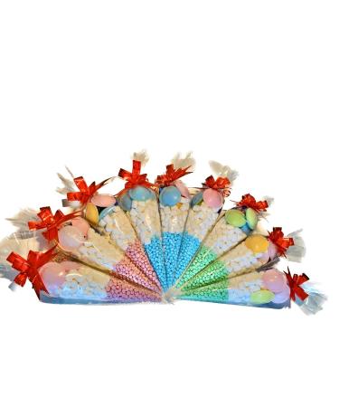 x10 Prefilled Sweet Cones| Pre-filled Birthday Party Favour sweets| Prefilled Candy Cones for 10 kids|Birthday Sweet Favours