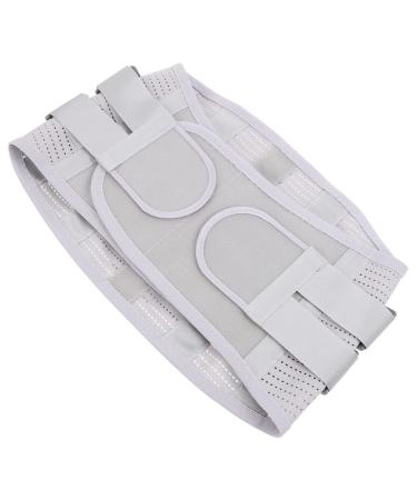 FOMIYES Sports Mens Lumbar Brace Band Lower Waist Fajas Para Hombre Gym Loincloth for Men Lumbar Brace Men and Women Mesh Adjustable 105X23X1CM Silver2