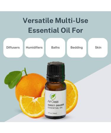 Premium Grade Sweet Orange Essential Oil | 100% Pure Vegan Aromatherapy | Ideal for Diffuser & Humidifier | 10ml | Made in the USA - Buy Online on GoSupps.com
