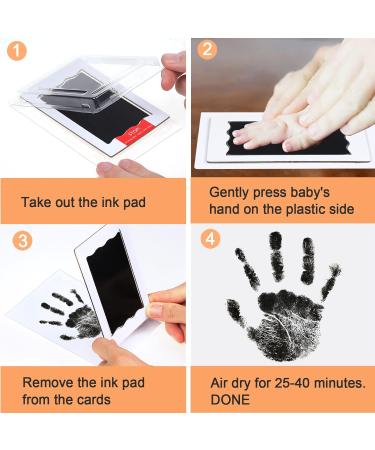 4 PCs Baby Impression Set | Clean Touch Handprint & Footprint Kit | Perfect Baby Shower Gift - Nabance - Buy Online on GoSupps.com