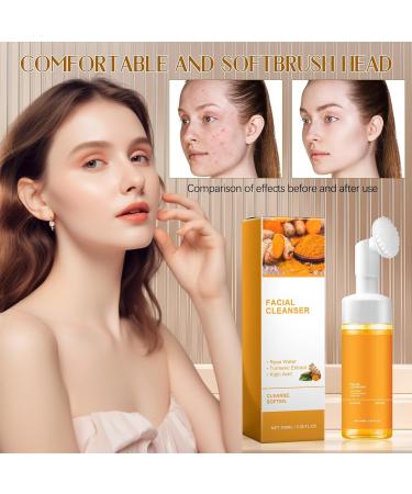 Turmeric Foaming Facial Cleanser | Deep Cleaning & Moisturizing Face Wash for All Skin Types - Buy Online on GoSupps.com