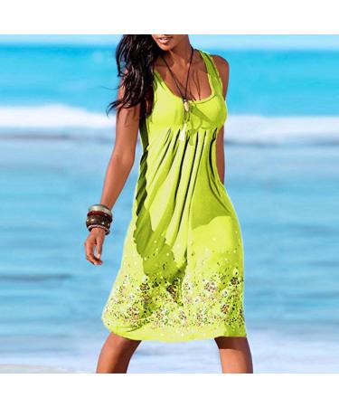 Ronony Ladies Cocktail Dress - Gradient Sleeveless Maxi Dress for Women | Summer & Beach Boho Dresses with Floral Design | Perfect Holiday Wear - Buy Online on GoSupps.com