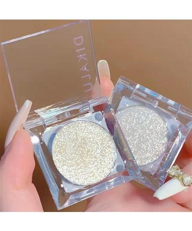 Worparsen Glitter Eyeshadow Metallic Glitter Smokey Eye Looks Long Lasting Quick-Drying Sparkling Eye Shadow Makeup for Eye/Lips/Hair/Nail/Body Silver - Buy Online on GoSupps.com
