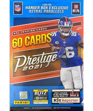 2021 Prestige NFL Football Hanger Box 60 Cards. Exclusive Astral Parallel Cards