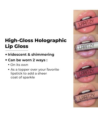 Buy Holographic Lip Gloss | Hydrating Non-Sticky Topcoat - Vibe | 3.1g | Worldwide Shipping - Buy Online on GoSupps.com