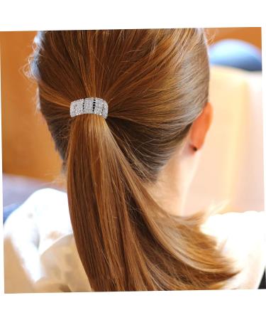 OSALADI Crystal Ponytail Rhinestone Hair Ropes Bracelet Hair Ties Elastic Hair Scrunchies Bands Ponytail Holders Glitter Elastic Hair Ties Toddler Barrettes for Girls Sequins Miss Curls - Buy Online on GoSupps.com