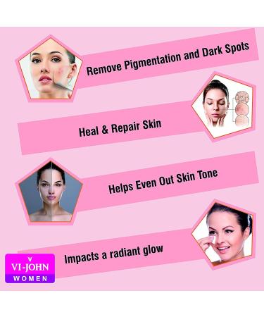 Valocity VI-JOHN Advanced Saffron Fairness Cream for Women - Natural Skin Whitening Dark Spot Removal Heal & Repair - 50gm Pack of 4 | Suitable for All Skin Types - Buy Online on GoSupps.com
