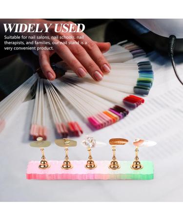 Beavorty 3 Sets Press on Nails Display Nail Holder for Painting Nails Fake Nail Tips Training Nail Holder for Press on Nails Fake Nails Nail Painting Stand Metal Acrylic Equipment - Buy Online on GoSupps.com