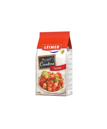 LEIMER Tomato Croutons 500g - Delicately toasted refined with spices in freshly baked white bread perfect for salads soup