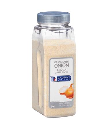 McCormick Culinary Granulated Onion, 18 oz - One 18 Ounce Container of Granulated Onion Powder, Perfect in Dips, Breading, Soups and Meats 1.12 Pound (Pack of 1) - Buy Online on GoSupps.com