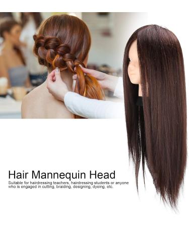 Buy Cersalt Lifelike Make-Up Show Window Doll - Dark Brown Hairdressing Training Head for Cutting Weaving and Dyeing - International Shipping Available - Buy Online on GoSupps.com