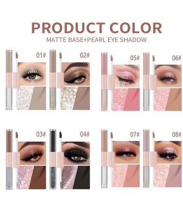 Liquid Glitter Eyeshadow & Double Headed Eyeliner - Waterproof Long Lasting Shimmer for Stunning Eye Looks | #08 - Buy Online on GoSupps.com