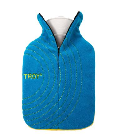 TROY - the safe hot water bottle - stays warm twice as long - reaches comfortable temperature faster - doesn't get too hot (Blue/Yellow) - Buy Online on GoSupps.com