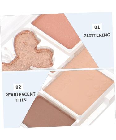 Baluue 3pcs Eyeshadow Palettes Pink Plastic Eye Makeup Plate Eye Shadow Palette Eye Shadow 6.50X6.50X1.00CMx3pcs Multix3pcs - Buy Online on GoSupps.com