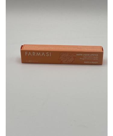 FARMASi Liquid Matte Lipstick "She s a Peach" - 4ml | Long-Lasting Highly Pigmented Comfortable Wear - Shop Internationally - Buy Online on GoSupps.com