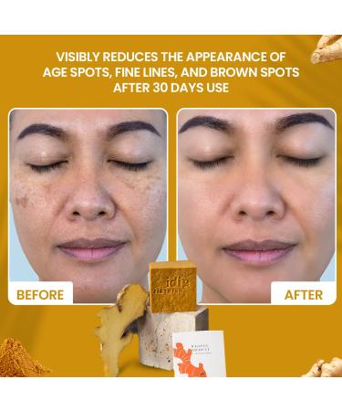 GIBI Soap Bar - Hydrating Ginger & Turmeric Moisturizing Soap for Face & Body - 7.06 Oz Natural Bar Soap for All Skin Types - Buy Online on GoSupps.com