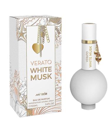 MIRADA Verato White Musk Women's Eau de Parfum (EDP) 3.4 FL. Oz (100ml) Women s Perfume with Notes of Lavender Bergamot Cinnamon Clove Musk Vanilla Tonka Bean