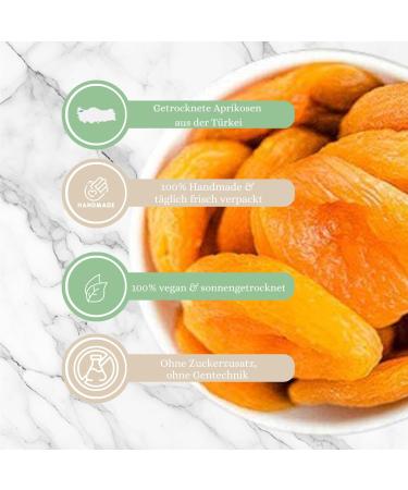  1001 Frucht 1001 Frucht dried apricot 1000g dried fruit cereal dehydration sugar free fruit snack candy turkey dried fruit airsoft non GMO - Buy Online on GoSupps.com