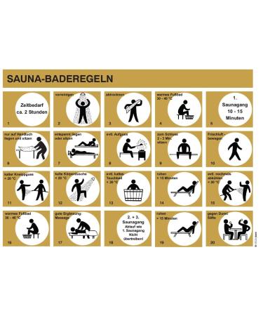 Eliga BaderGeltafel for Sauna German