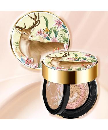 Compact Cushion Portable Double Layer Moisturizing Foundation with Mirror Cream Foundation for Most Skin Types Makeup Cushion for Women and Men Cream Puchen - Buy Online on GoSupps.com