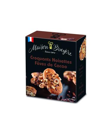 Crunches Hazelnuts Cocoa beans: Artisanal biscuits Made in France