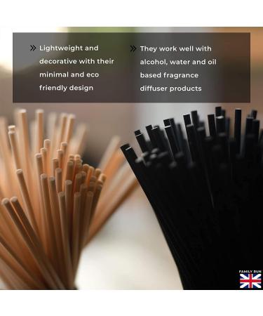 Ziffs Home 120 Natural Fibre Reed Diffuser Sticks - Thick 20cm x 4mm - Fragrance Refill for Diffuser Oils - Fibre Reeds for Diffusers - Buy Online on GoSupps.com