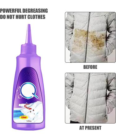 Active Enzyme Laundry Stain Remover Stain Remover for White Clothes Oil Stain Remover Clothes Clothes Stain Remover Cleaner Emergency Stain Rescue Stain Remover (240 ML White) - Buy Online on GoSupps.com