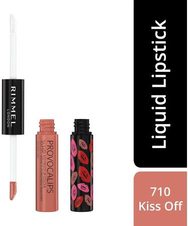 Rimmel Provocalips Kiss Off 710 Liquid Lipstick with sponge tip - Female Lip Colour Cosmetic - Buy Online on GoSupps.com