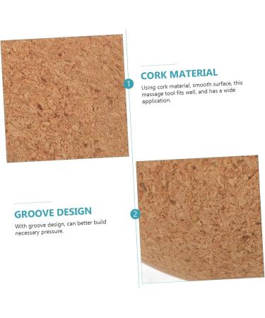 Inoomp Multi-Purpose Massage Ball - Foot & Back Roller Acupunkt Massage Peanut Roller Cork & Yoga Blocks for Relaxation & Relief - Buy Online on GoSupps.com