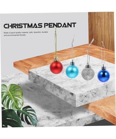 Zerodeko 7 Boxes Christmas Tree Pendant Glitter Hanging Ball Ornament House Decor Accessories Outdoor Plating - Buy Online on GoSupps.com
