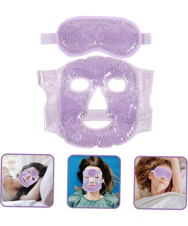 FRCOLOR Ice Compress Face Covering Gel Eye Mask For Beauty Reusable Cold Mask Ideal For Sleeping Travel Hotel And Conferences - Buy Online on GoSupps.com