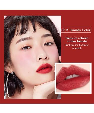 Hhseyewell Long Lasting Velvet Matte Lipstick - Moisturizing & Non-Stick Cup Lip Gloss for All Skin Types | White Square Tube Lipstick - One Size - Buy Online on GoSupps.com