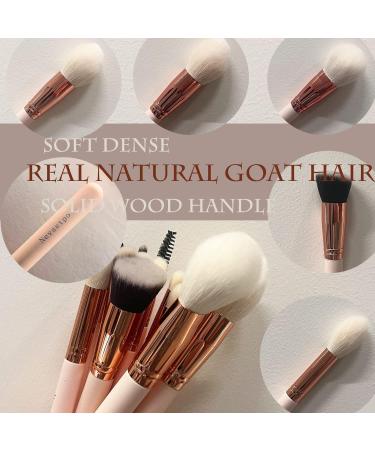 Deluxe 24-Piece Pink Makeup Brush Set- Natural Goat Hair Brushes for Eye Shadow, Concealers, Foundation, Powder, Blush-Kabuki & Silicone Face Brush Included- High-Quality Cosmetic Blending Tools - Buy Online on GoSupps.com