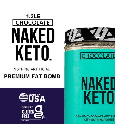 Naked Chocolate Keto Fat Bomb Powder - Gluten-Free MCT Oil Powder 1.3 LB - Buy Online on GoSupps.com