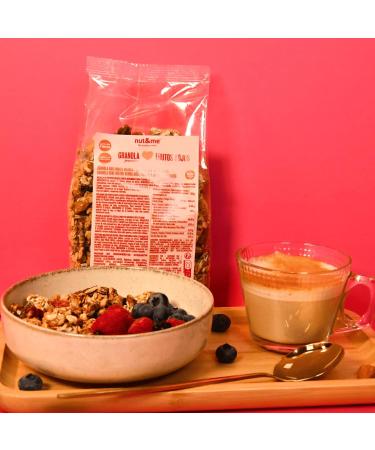 Cranberry Granola 500g nut&me | No Added Sugars Lactose Free | Natural Ingredients | No Additives | Non-GMO | Vegan | - Buy Online on GoSupps.com