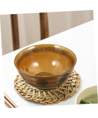 Milisten 2 Pcs Ramen Bowl Japanese Rice Bowl Salad Serving Utensils Exquisite Soup Bowl Chinese Mixing Bowl Ceramic Fruit Bowl Food Container Noodle Bow Bowls Kitchen Supplies Ceramics Fine 20X20X10CMx2pcs Yellowx2pcs - Buy Online on GoSupps.com