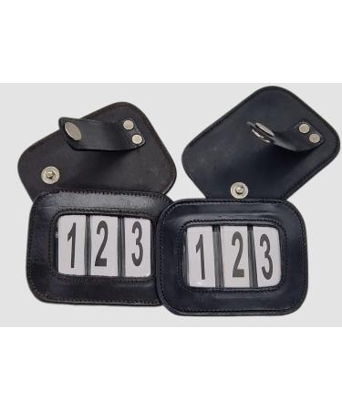 Buy Tournament Head Numbers - Smooth Leather Black Insert Pair (2 Pieces) | Ideal for Sports & Tournaments | Fast International Shipping - Buy Online on GoSupps.com