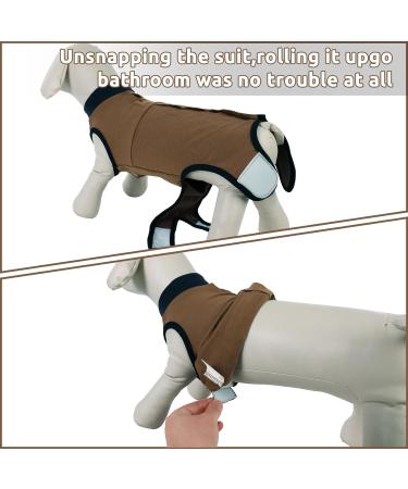 Convinite Recovery Suit for Dogs - Breathable Wound Protection for Male & Female Dogs Post-Castration Surgery - Buy Online on GoSupps.com