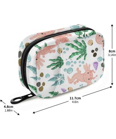 7-Day Axolotl Pill Organizer Case Portable Travel Vitamin & Medicine Holder with Zipper | Perfect Weekly Supplement Box - Buy Online on GoSupps.com